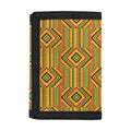 Ashanti Kente Pattern Print Trifold Wallet
