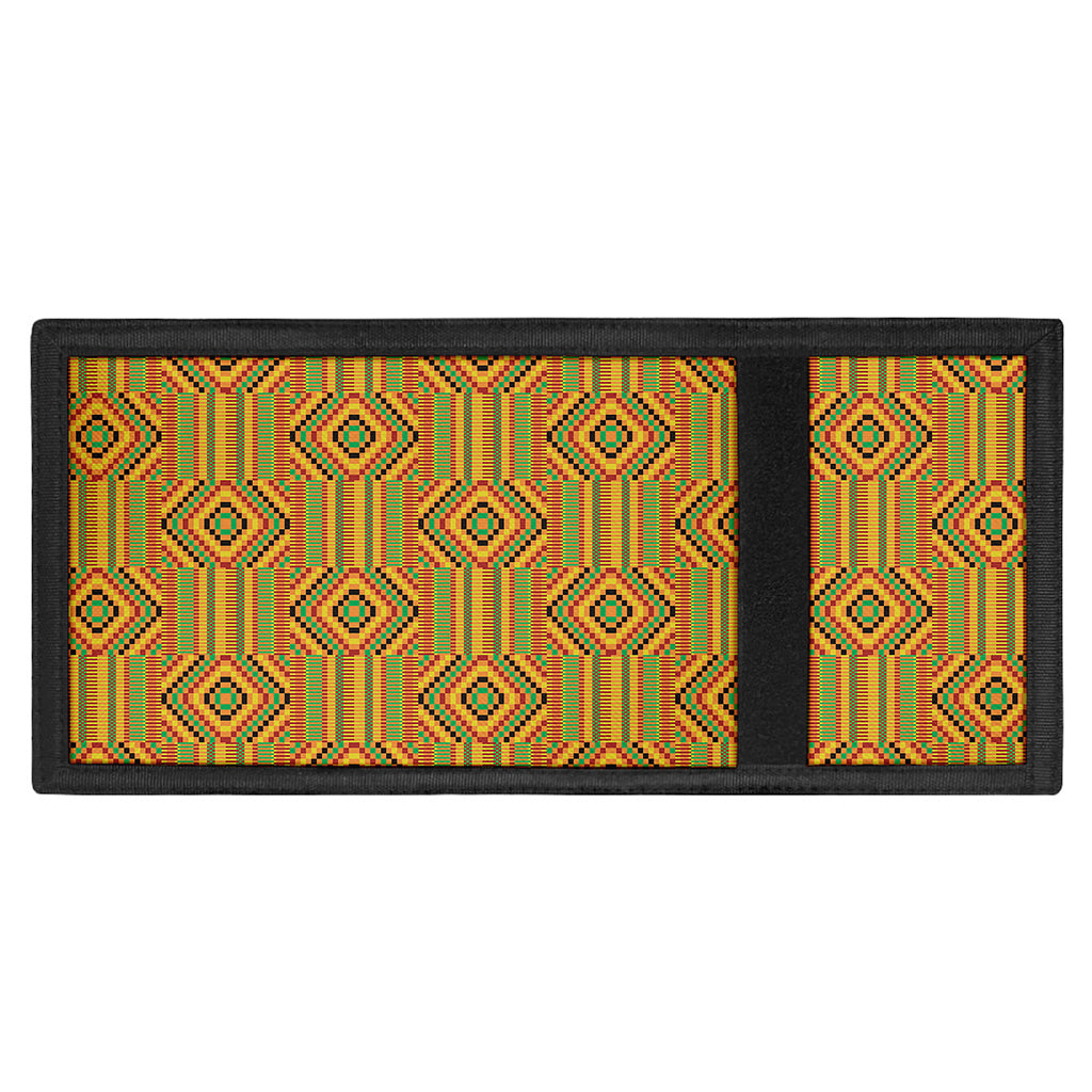 Ashanti Kente Pattern Print Trifold Wallet