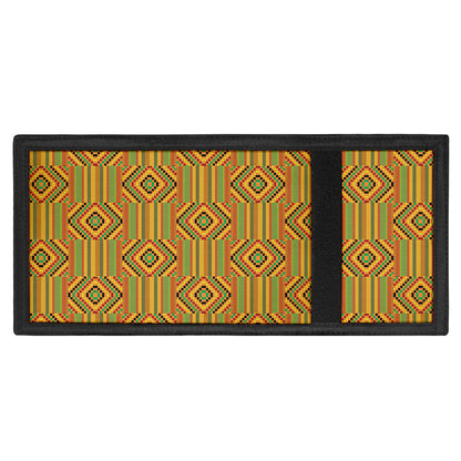 Ashanti Kente Pattern Print Trifold Wallet