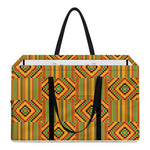 Ashanti Kente Pattern Print Utility Tote Bag