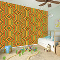 Ashanti Kente Pattern Print Wall Sticker