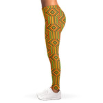 Ashanti Kente Pattern Print Women's Leggings