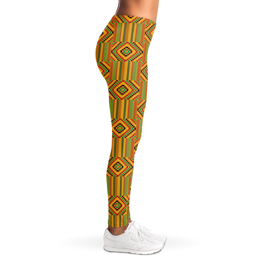 Ashanti Kente Pattern Print Women's Leggings