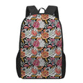 Asian Chrysanthemum Pattern Print 17 Inch Backpack