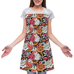 Asian Chrysanthemum Pattern Print Adjustable Apron