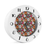 Asian Chrysanthemum Pattern Print Alarm Clock