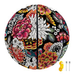 Asian Chrysanthemum Pattern Print Basketball