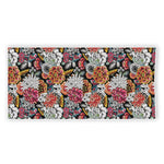 Asian Chrysanthemum Pattern Print Beach Towel