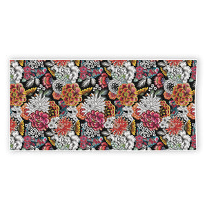 Asian Chrysanthemum Pattern Print Beach Towel