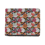 Asian Chrysanthemum Pattern Print Bifold Wallet