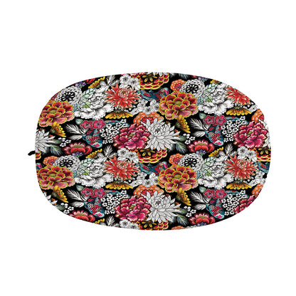 Asian Chrysanthemum Pattern Print Car Side Mirror Covers