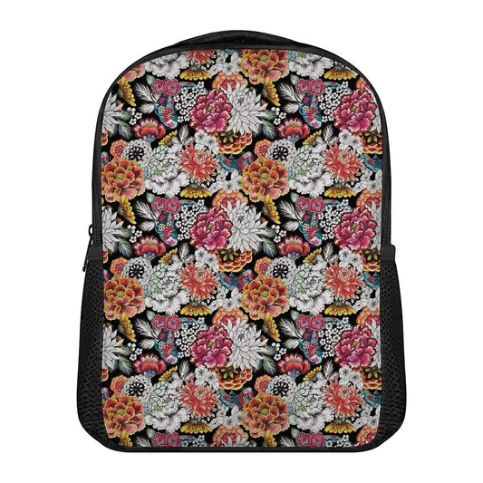 Asian Chrysanthemum Pattern Print Casual Backpack