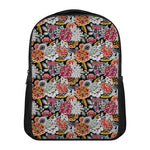 Asian Chrysanthemum Pattern Print Casual Backpack