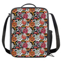 Asian Chrysanthemum Pattern Print Crossbody Lunch Bag