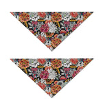 Asian Chrysanthemum Pattern Print Dog Bandana