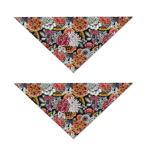 Asian Chrysanthemum Pattern Print Dog Bandana