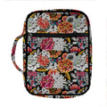 Asian Chrysanthemum Pattern Print Front Pocket Bible Bag