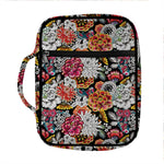 Asian Chrysanthemum Pattern Print Front Pocket Bible Bag