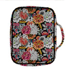 Asian Chrysanthemum Pattern Print Front Pocket Bible Bag