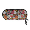 Asian Chrysanthemum Pattern Print Glasses Case