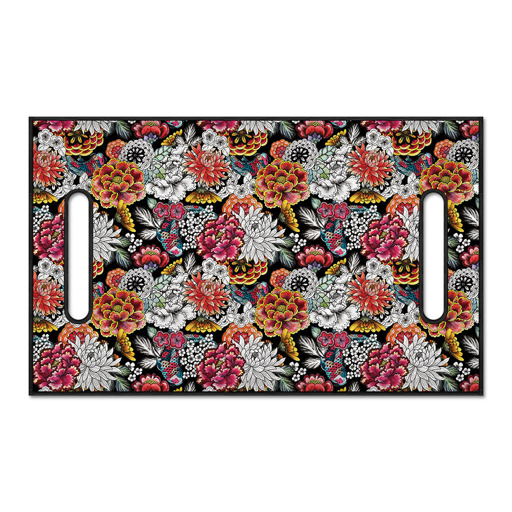 Asian Chrysanthemum Pattern Print Golf Cart Seat Cover