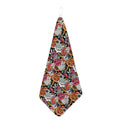 Asian Chrysanthemum Pattern Print Hand Towel