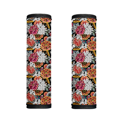 Asian Chrysanthemum Pattern Print Handle Covers
