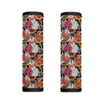 Asian Chrysanthemum Pattern Print Handle Covers