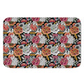 Asian Chrysanthemum Pattern Print Indoor Door Mat