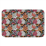 Asian Chrysanthemum Pattern Print Indoor Door Mat