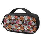 Asian Chrysanthemum Pattern Print Insulin Cooler Travel Case