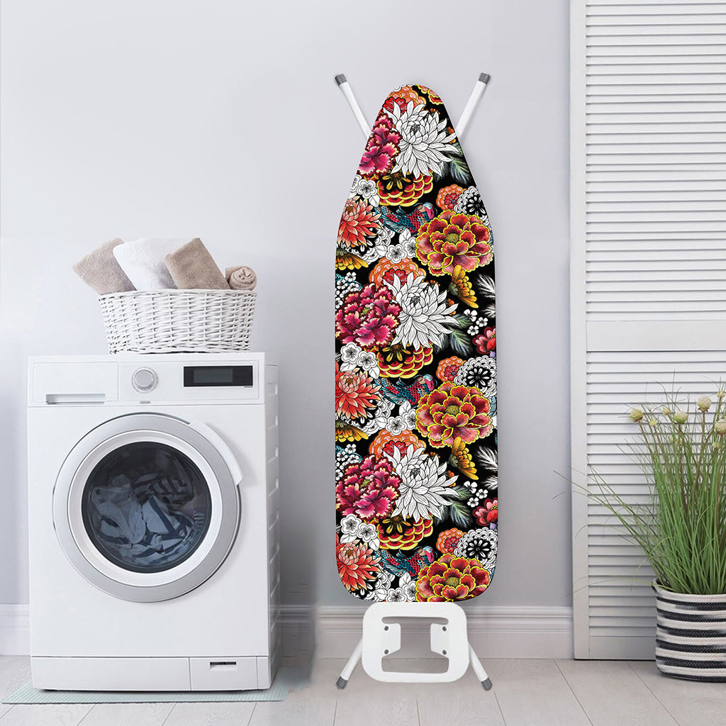 Asian Chrysanthemum Pattern Print Ironing Board Cover