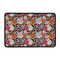 Asian Chrysanthemum Pattern Print Kitchen Mat