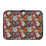 Asian Chrysanthemum Pattern Print Laptop Sleeve