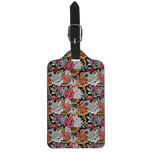 Asian Chrysanthemum Pattern Print Luggage Tag