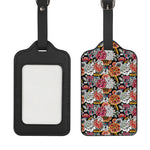 Asian Chrysanthemum Pattern Print Luggage Tag