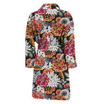 Asian Chrysanthemum Pattern Print Men's Bathrobe