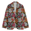 Asian Chrysanthemum Pattern Print Men's Blazer