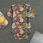 Asian Chrysanthemum Pattern Print Men's Bodysuit