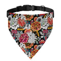 Asian Chrysanthemum Pattern Print Over The Collar Dog Bandana