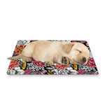 Asian Chrysanthemum Pattern Print Pet Cooling Mat Cover