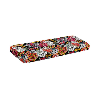 Asian Chrysanthemum Pattern Print Piano Keyboard Cover