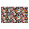 Asian Chrysanthemum Pattern Print Polyester Doormat