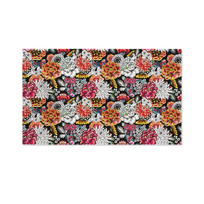 Asian Chrysanthemum Pattern Print Polyester Flag