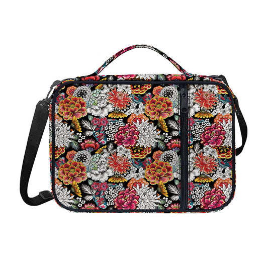 Asian Chrysanthemum Pattern Print Shoulder Strap Bible Bag