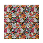 Asian Chrysanthemum Pattern Print Silk Bandana