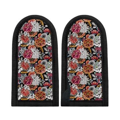 Asian Chrysanthemum Pattern Print Skillet Handle Cover