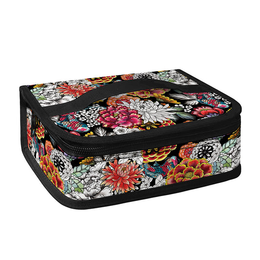 Asian Chrysanthemum Pattern Print Small Lunch Bag