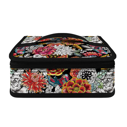 Asian Chrysanthemum Pattern Print Small Lunch Bag