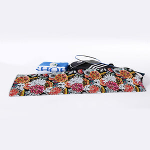 Asian Chrysanthemum Pattern Print Sports Towel